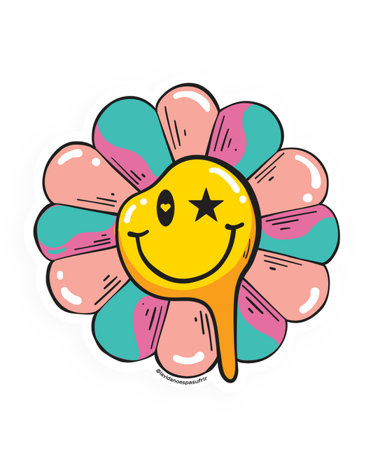 Happy Flower Sticker